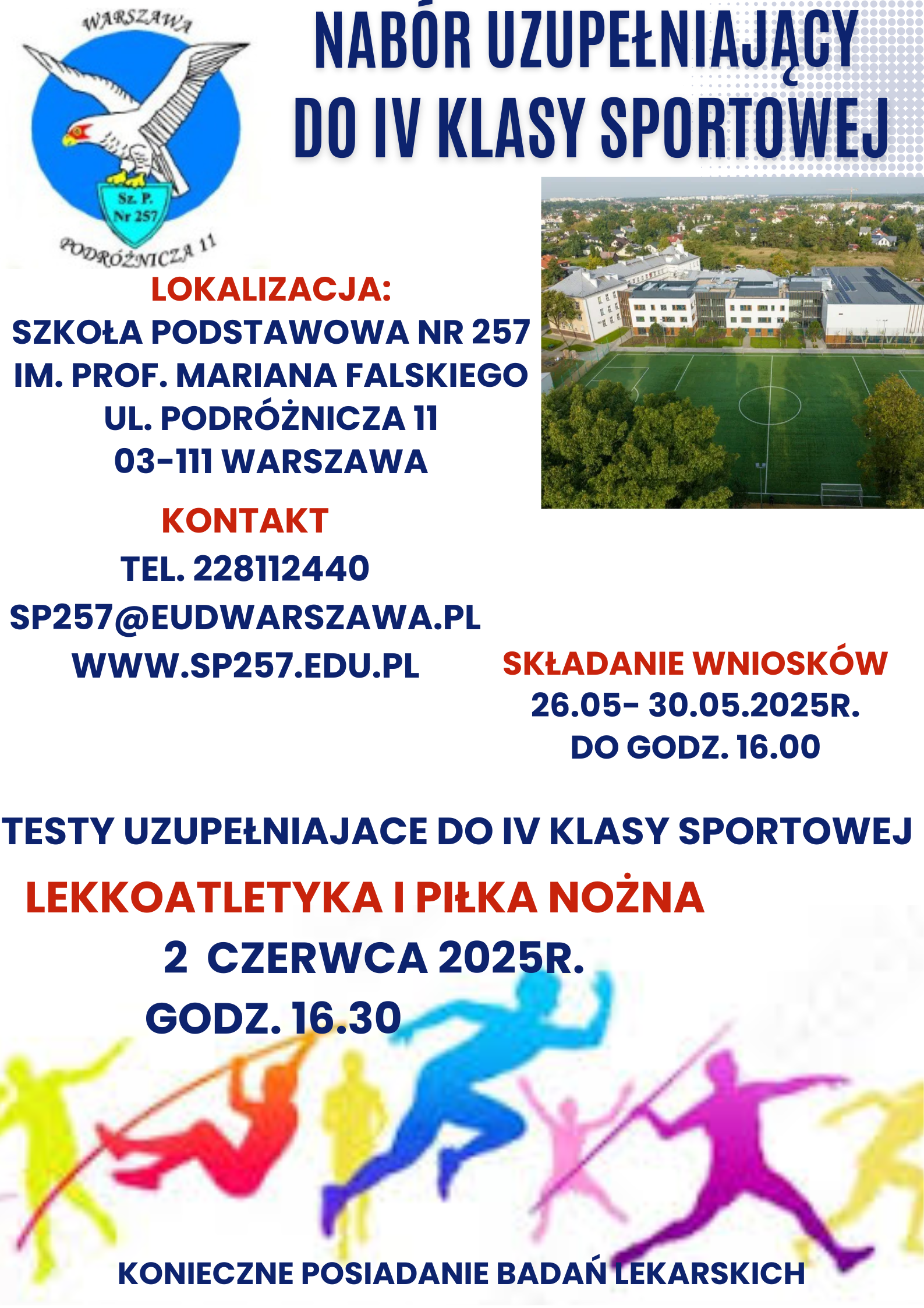 Nabór uzupełniający do IV klasy sportowej